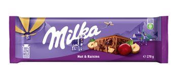 Шоколад виноград та горіх Мілка Milka mmMax trauben nuss 270g 0436 фото