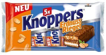Шоколадний батончик арахіс Кноперс Knoppers 200g  05103 фото