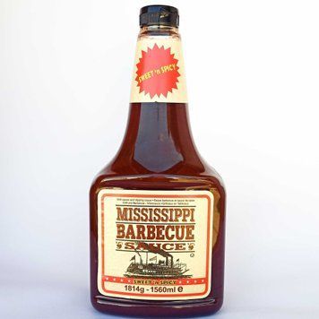 Американський соус барбекю Mississippi Barbecue Sauce Sweet n Spicy 1560 мл, Маринади й соуси для грилю 034213 фото