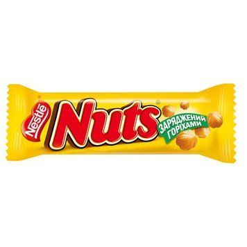 Батончик Нестле натс Nestle nuts 42g 05111 фото
