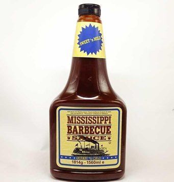 Соус барбекю солодкий м'який Міссісіпі Mississippi Barbecue Sauce Sweet n Mild 1560ml США, Маринади й соуси для грилю 032421 фото