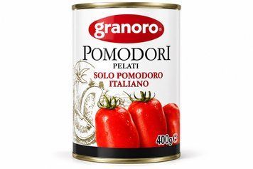 Помідори пелаті Граноро Італіано Gorgano Italiano pelati 400g 24шт/ящ 06745432 фото