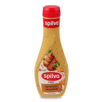 Соус Spilva медово-гірчичний &mdash; дресінг для салатів і м&rsquo;яса 0836542 фото
