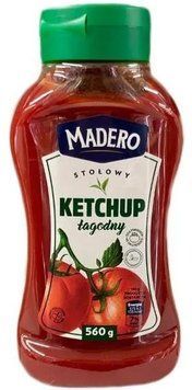 Кетчуп томатний ніжний Madero Łagodny 560 г &mdash; м&rsquo;який смак, Польща 093522 фото