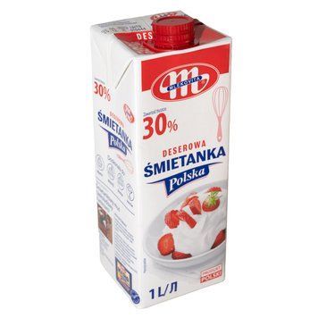 Вершки Сметанка 30% 1л ТМ Mlekovita 90 фото