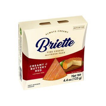 Сир з пліснявою "Creamy & Buttery Red Briette" 60% фасування 0.125 kg 030 фото