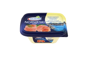 Крем-сир плавлений із лососем норвезький Млекпол Mlekpol norweski 150g  0150 фото