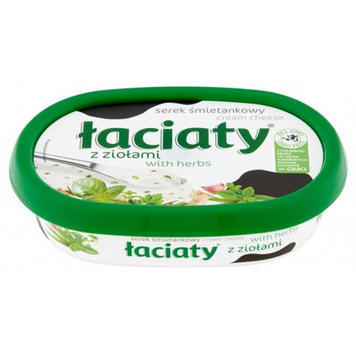 Крем-сир зелень і цибуля Лаціата Łaciaty 135g  094 фото